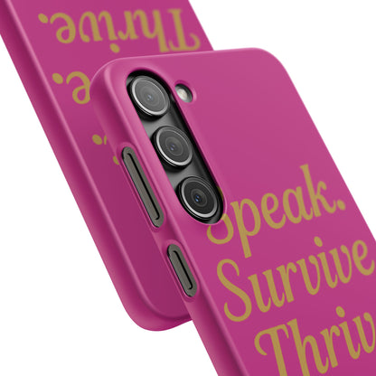 Snap Case for Samsung & iPhone — Find Your Voice Design