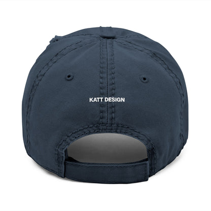 KATT Design, LLC; Gorra desgastada con bordado, gorra informal, gorra ajustable