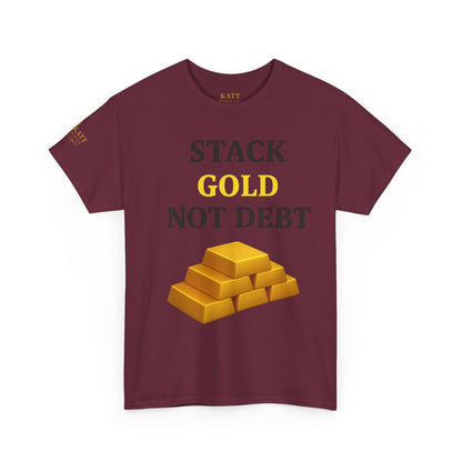 Stack the Gold - Bitcoin - Camiseta unisex de algodón grueso
