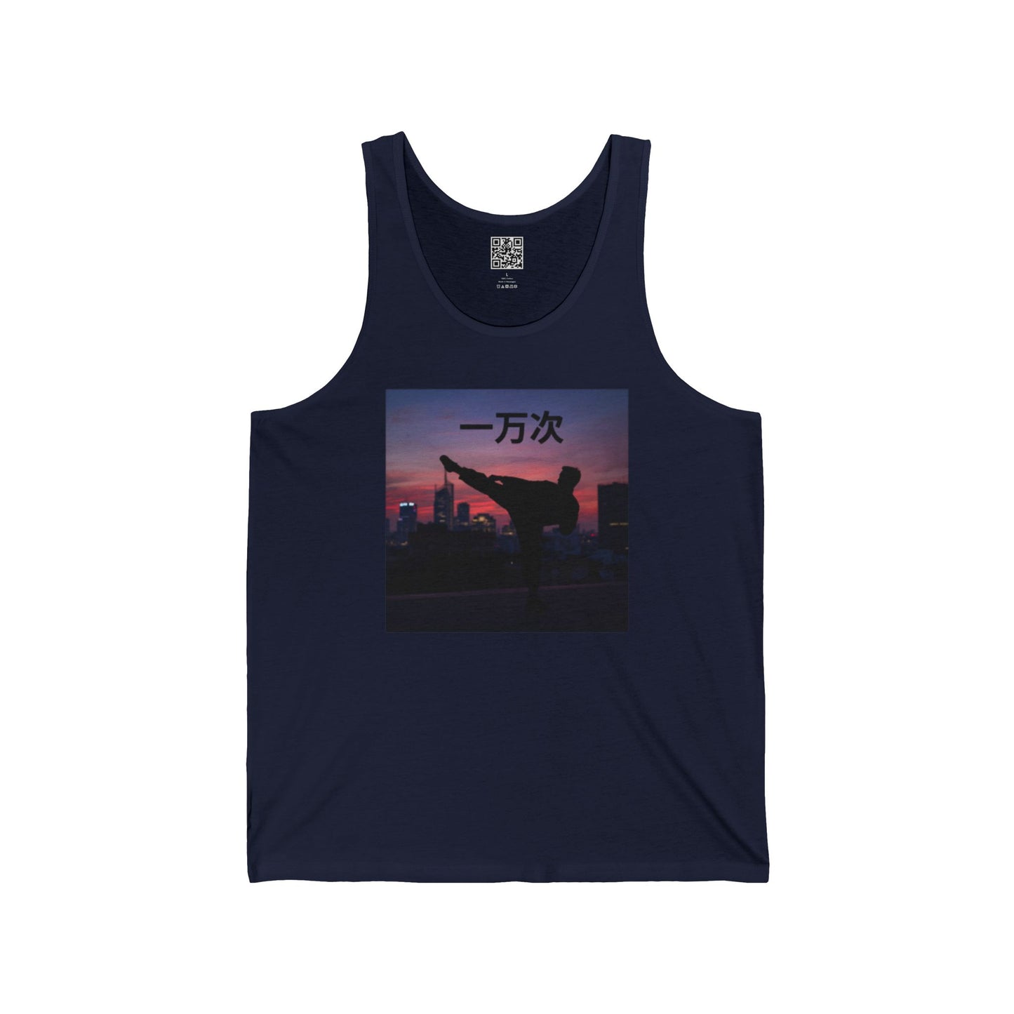 "Ten Thousand Times" - Jersey Tank with Inspirational Design, Cool Athletic Wear, Casual Summer Top, Perfect Gift for Fitness Lovers, Stylish Graphic Tee