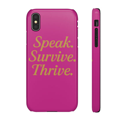 Snap Case for Samsung & iPhone — Find Your Voice Design