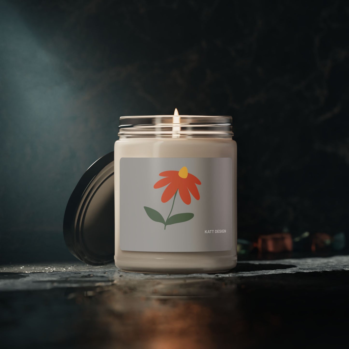 Floral Scented Soy Candle | Eco-Friendly Gift, Home Decor, Aromatherapy, Relaxation, Gift for Her, Birthday, Wedding