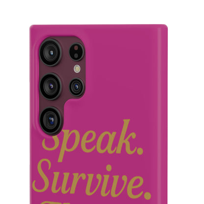 Snap Case for Samsung & iPhone — Find Your Voice Design