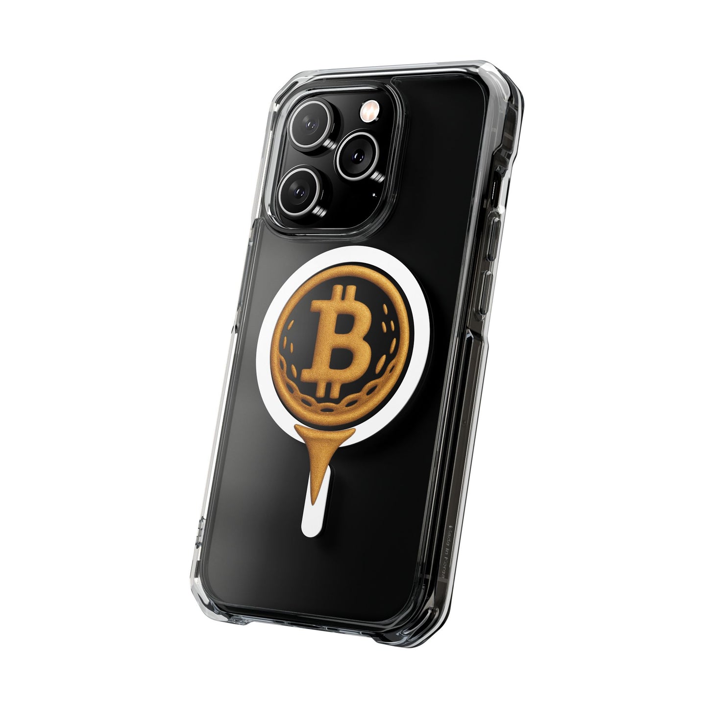 Bitcoin Magnetic Clear Impact Case for iPhone, Cryptocurrency Phone Cover, Tech Lovers