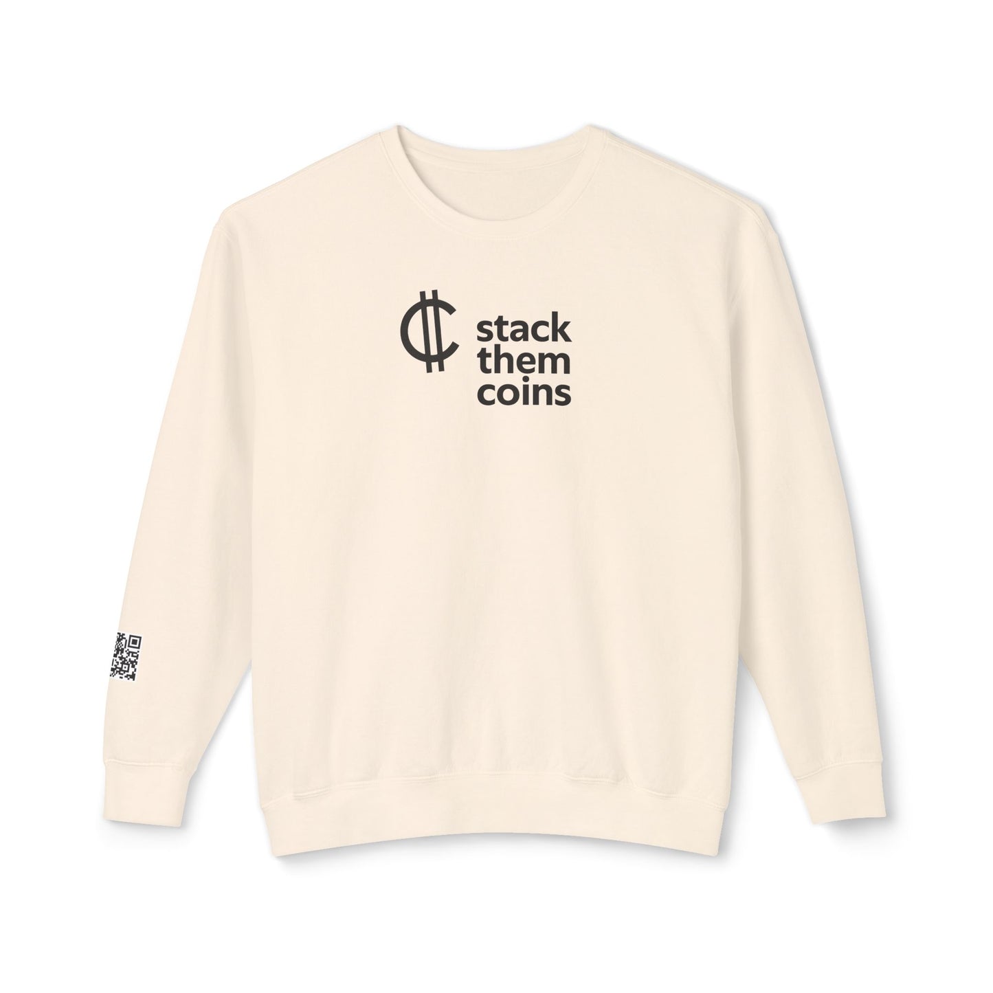 Cryptocurrency Crewneck Sweatshirt - Stack Them Coins, Cozy for Saving, Crypto Enthusiast, Everyday Wear,