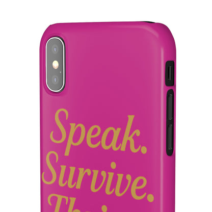 Snap Case for Samsung & iPhone — Find Your Voice Design