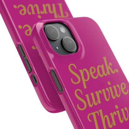 Snap Case for Samsung & iPhone — Find Your Voice Design