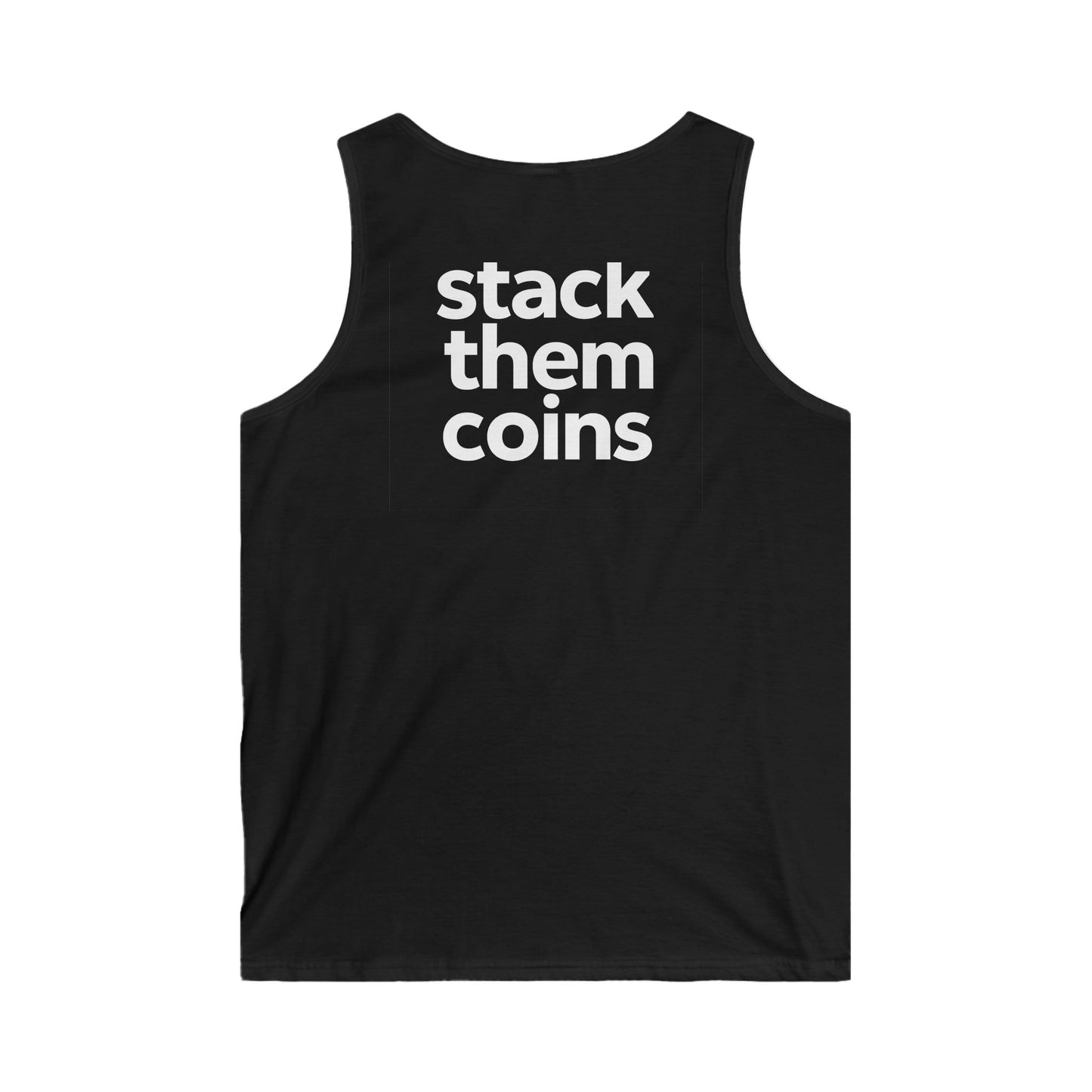 Bitcoin/CryptocurrencyTank Top - Stack Them Coins, Cryptocurrency Top, Funny, Gym Fashion, Bitcoin Top