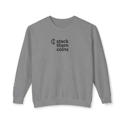 Sudadera de cuello redondo con criptomonedas/bitcoin: apila monedas, cómoda para ahorrar, para entusiastas de las criptomonedas, para uso diario, para entusiastas de bitcoin