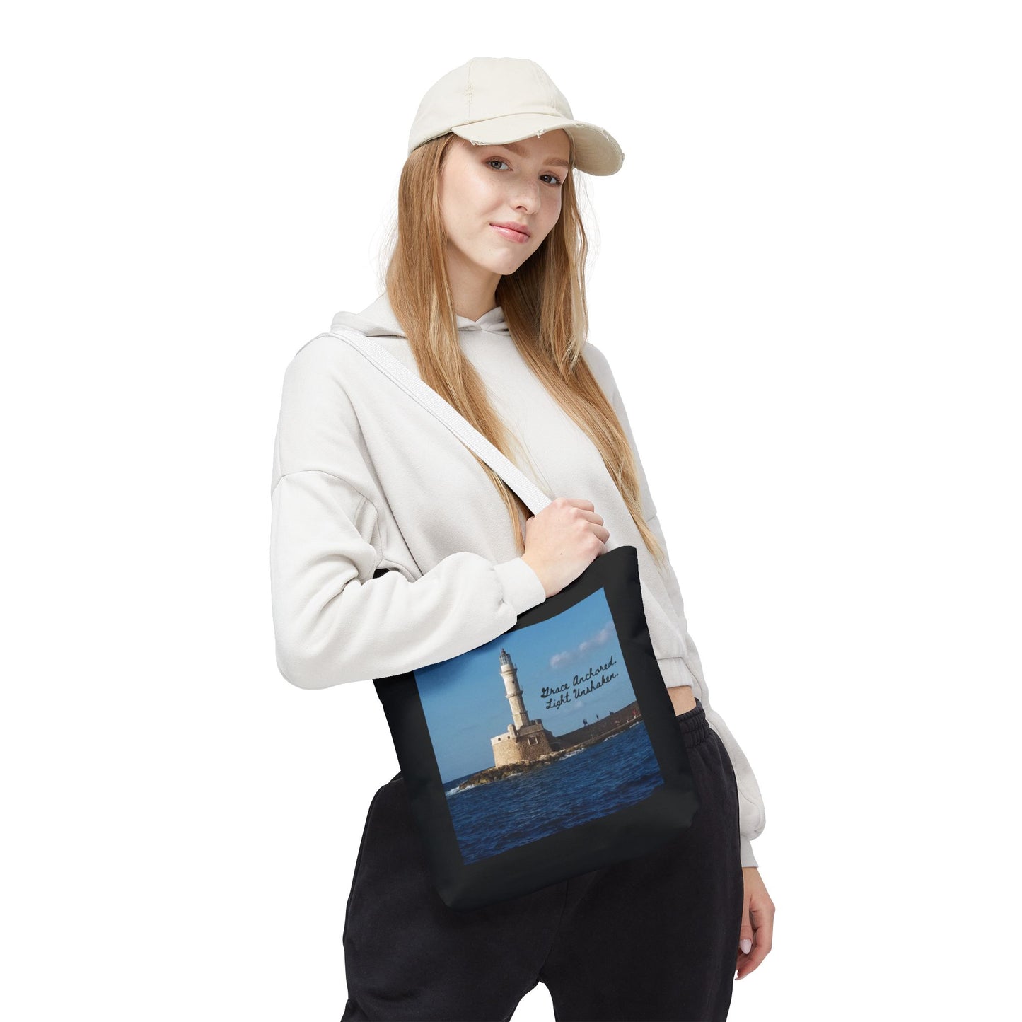 "Grace" Lighthouse - Tote Bag, Eco-Friendly, Stylish Networker