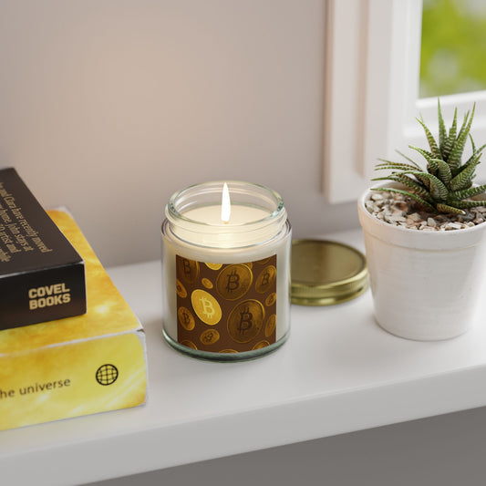 Bitcoin Scented Candle Set, Cozy Home Fragrance, Gift for Crypto Lovers, Aromatherapy Candle, Unique Décor Item