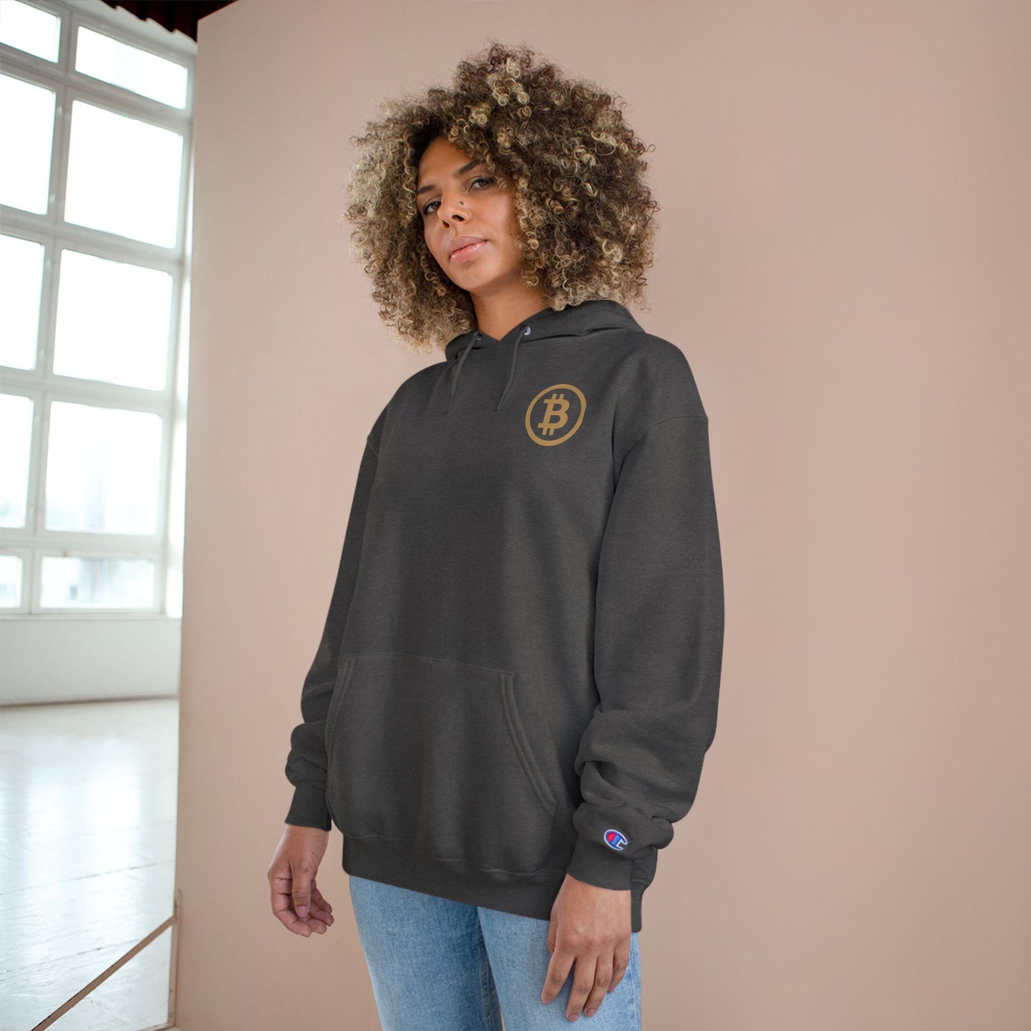 Bitcoin Hoodie  - KATT Design, LLC - Champion