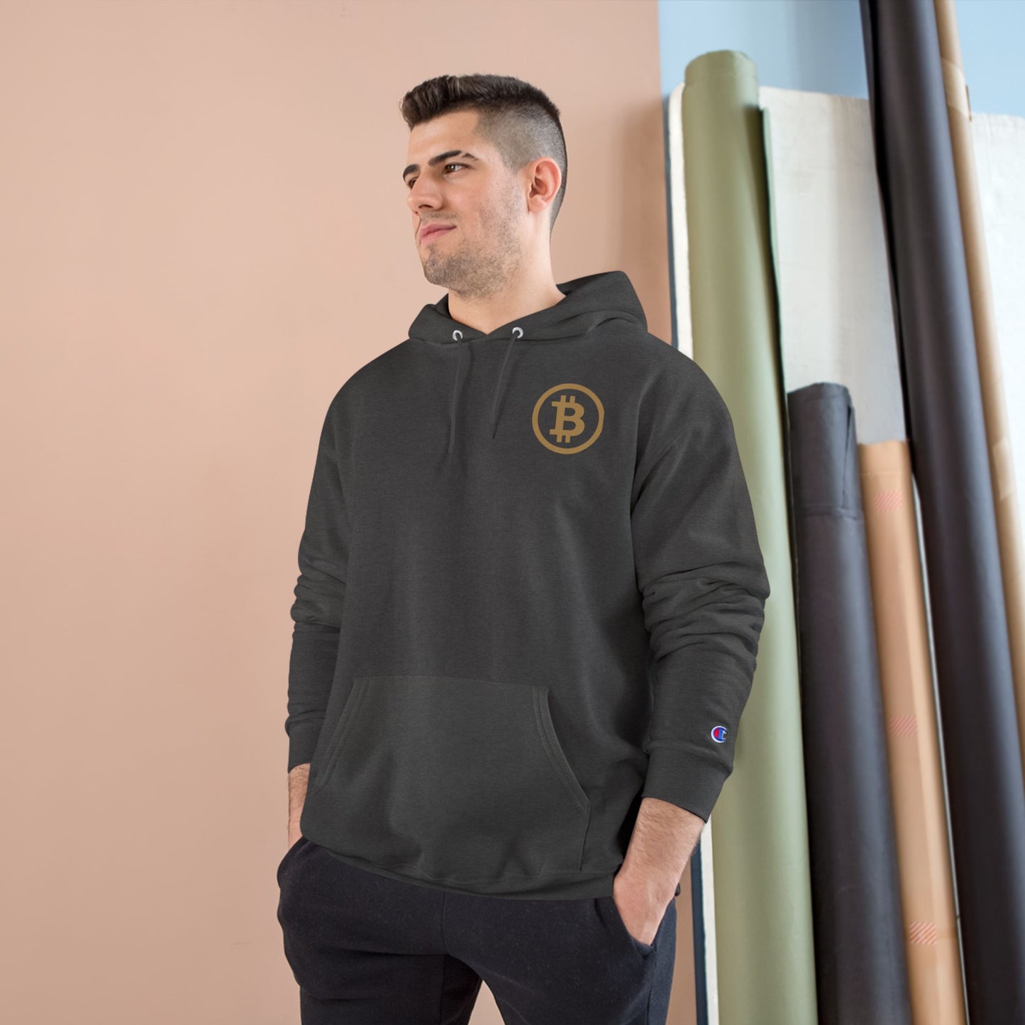 Bitcoin Hoodie  - KATT Design, LLC - Champion