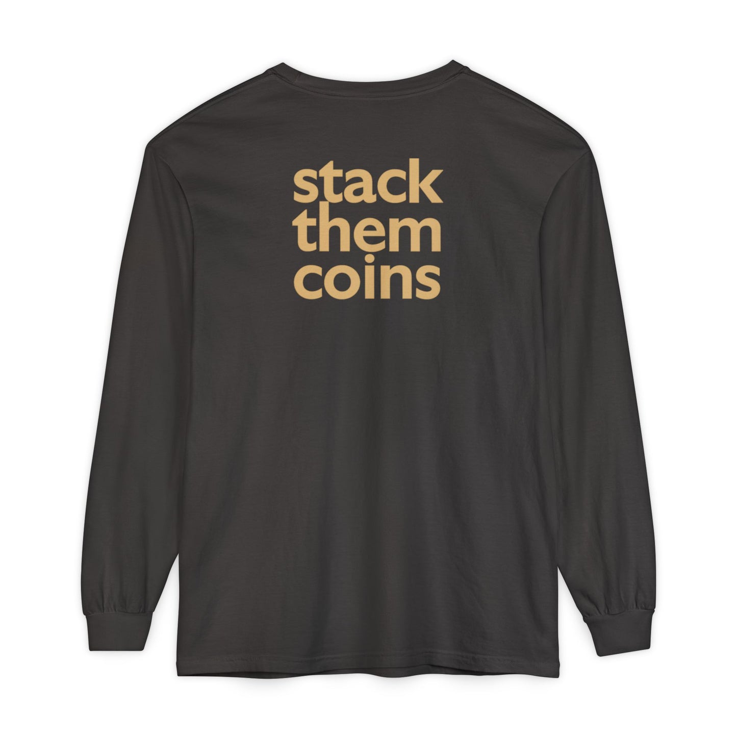 Cryptocurrency Long Sleeve T-Shirt - Casual Wear, Minimalist Style, Everyday Comfort, Streetwear Essentials