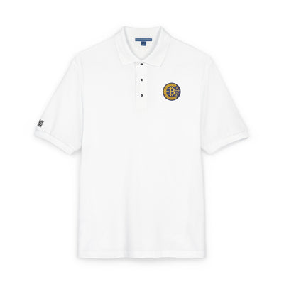 Polo bordado con criptomoneda y bitcoin, ropa informal, regalo para él, atuendo diario, moda de golf