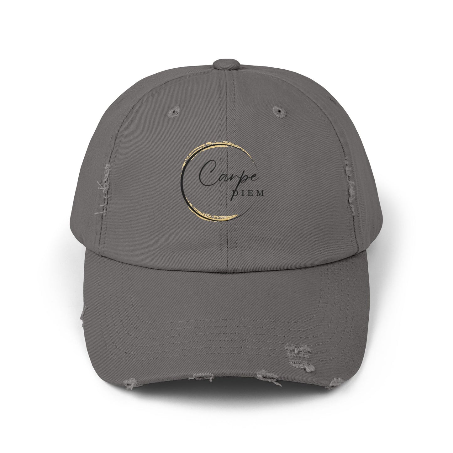 Gorra desgastada: Carpe Diem; "Aprovecha el día" - Gorra, ropa informal, regalo elegante, accesorio de verano, prenda inspiradora 