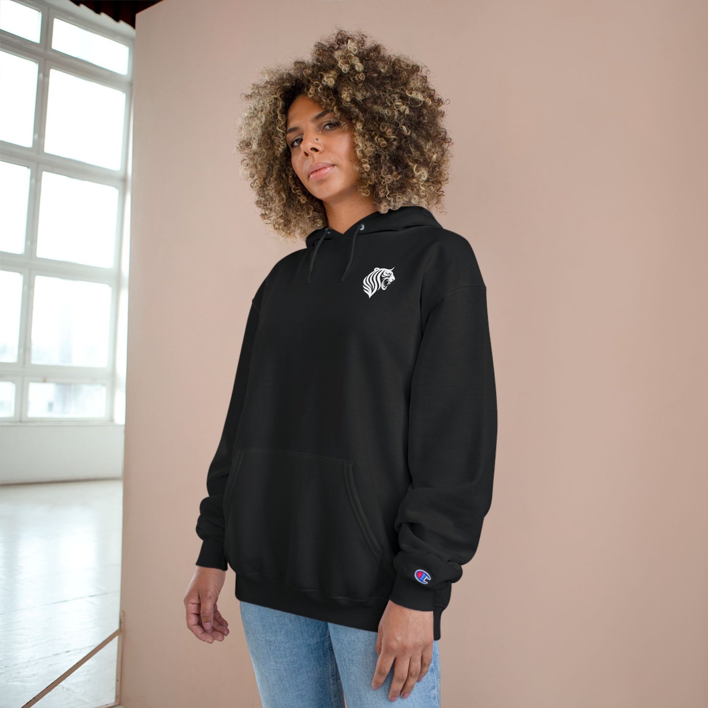 White Tiger Hoodie  - KATT Design, LLC - Champion