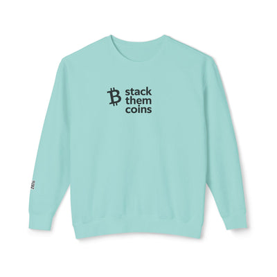 Sudadera de cuello redondo con Bitcoin/criptomonedas: apila monedas, cómoda para ahorrar, para entusiastas de las criptomonedas, para uso diario, para entusiastas de Bitcoin