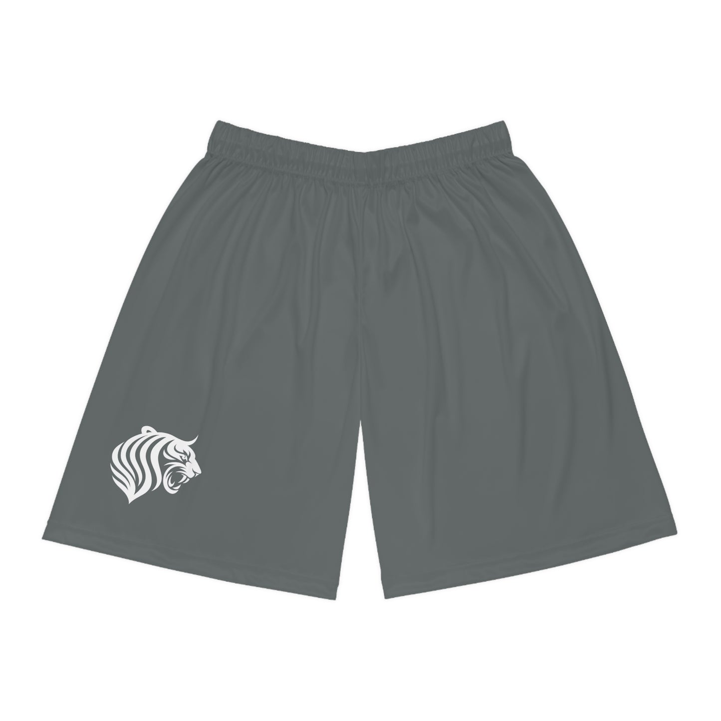 KATT Design, LLC Basketball Shorts with Tiger Graphic - Activewear for Sports, Gym, Summer, Gifts for Athletes, Casual Wear