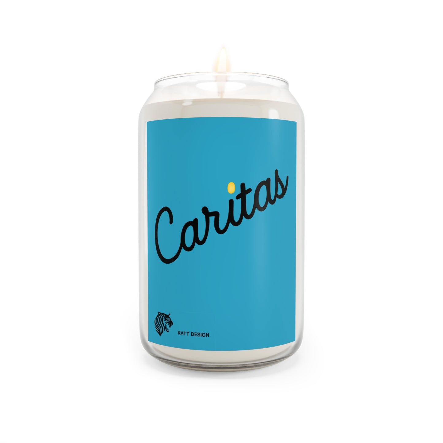Caritas; "Charitable Love, Kindness" - KATT Design, LLC -Scented Soy Candle - 13.75oz, Motivational Candle, Home Decor, Self-Care Gift, Stress Relief Candle, Aromatherapy