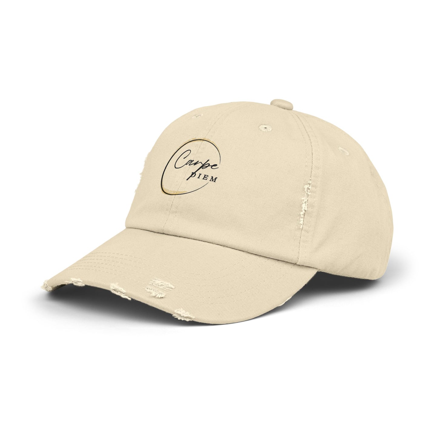 Gorra desgastada: Carpe Diem; "Aprovecha el día" - Gorra, ropa informal, regalo elegante, accesorio de verano, prenda inspiradora 