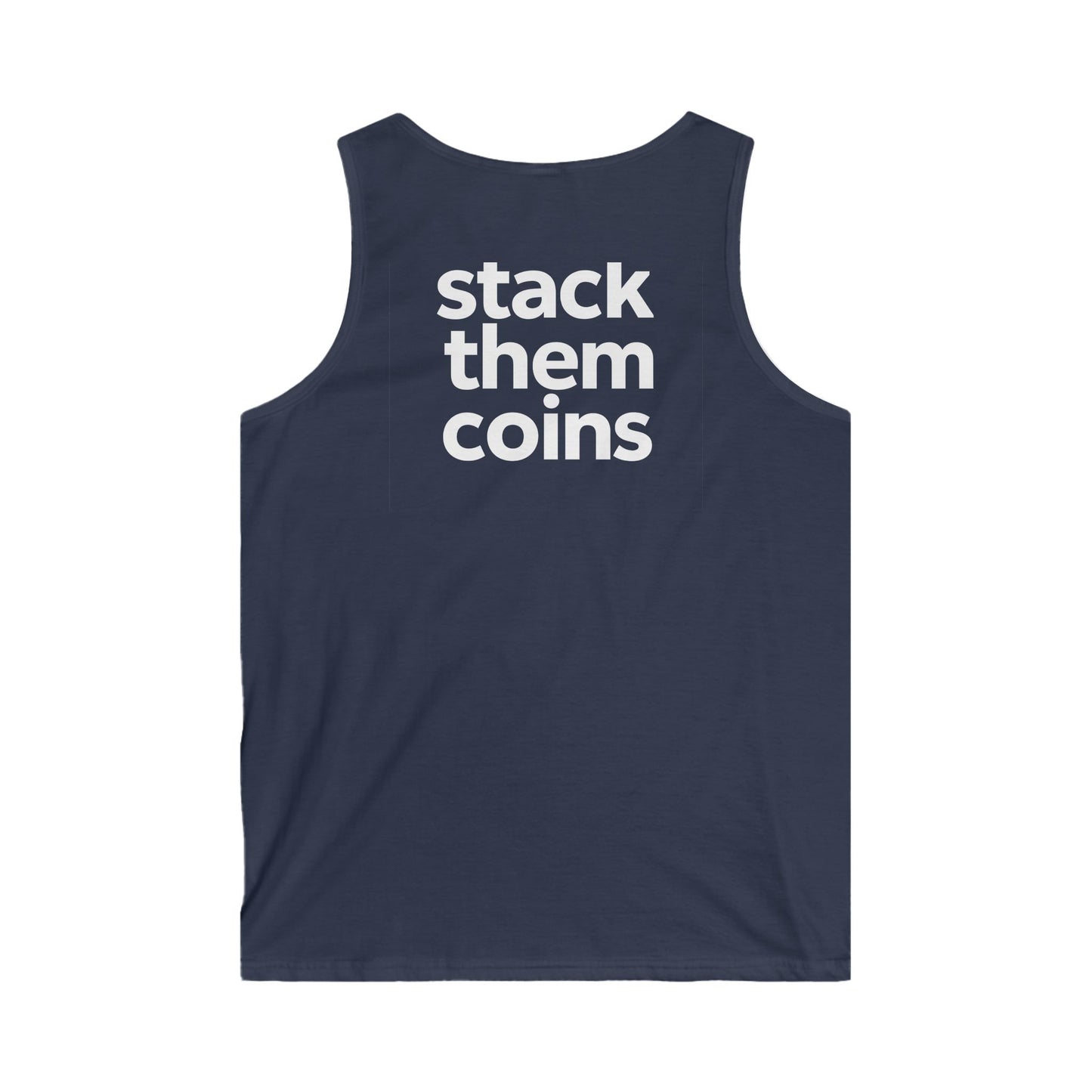 Cryptocurrency/Bitcoin Tank Top - Stack Them Coins, Cryptocurrency Top, Funny, Gym Fashion, Bitcoin Top