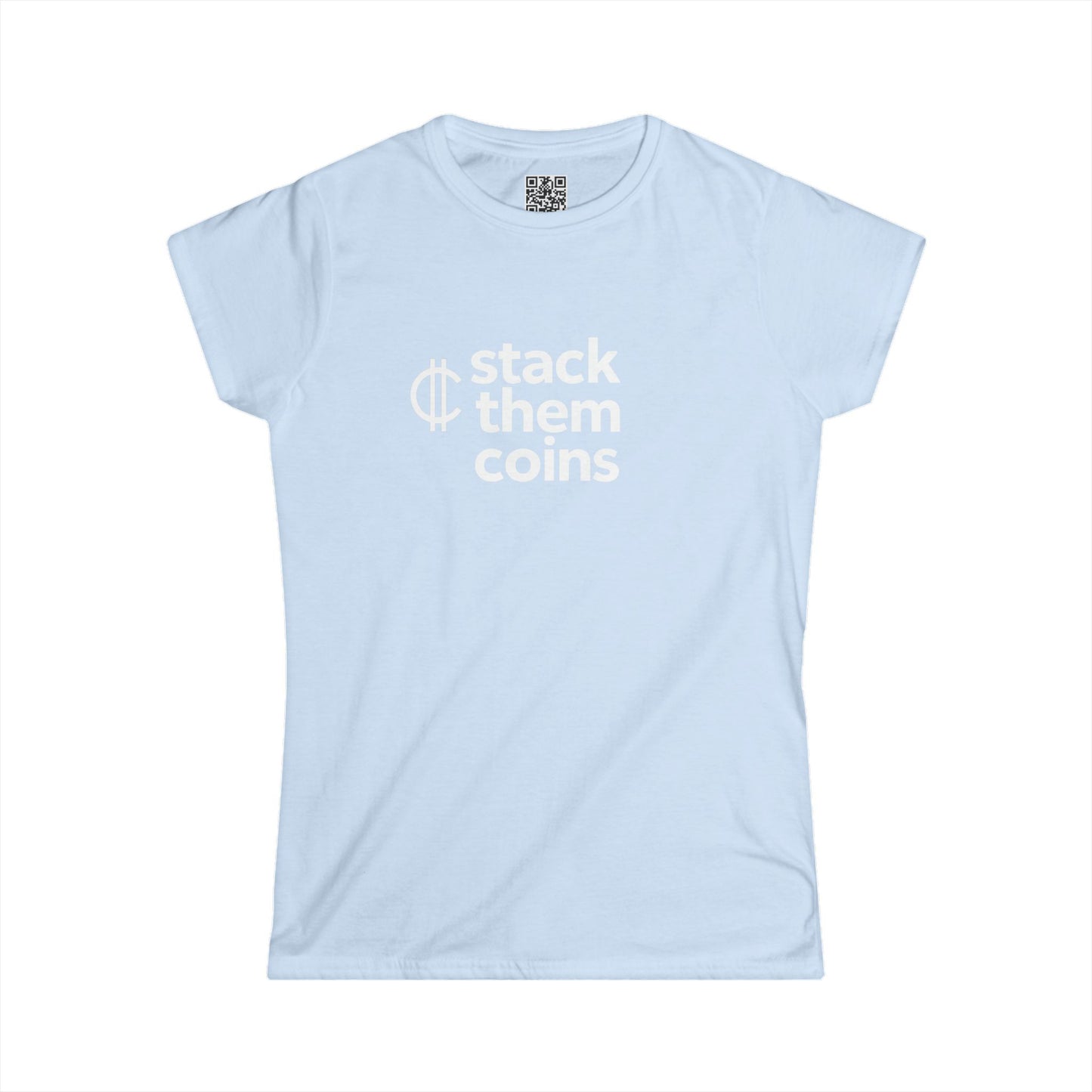 Cryptocurrency/Bitcoin Women’s Softstyle Tee – Perfect for Everyday Wear, Gifts, Casual Outfits, Eco-Friendly Fashion, Inspirational Quote CryptoShirt