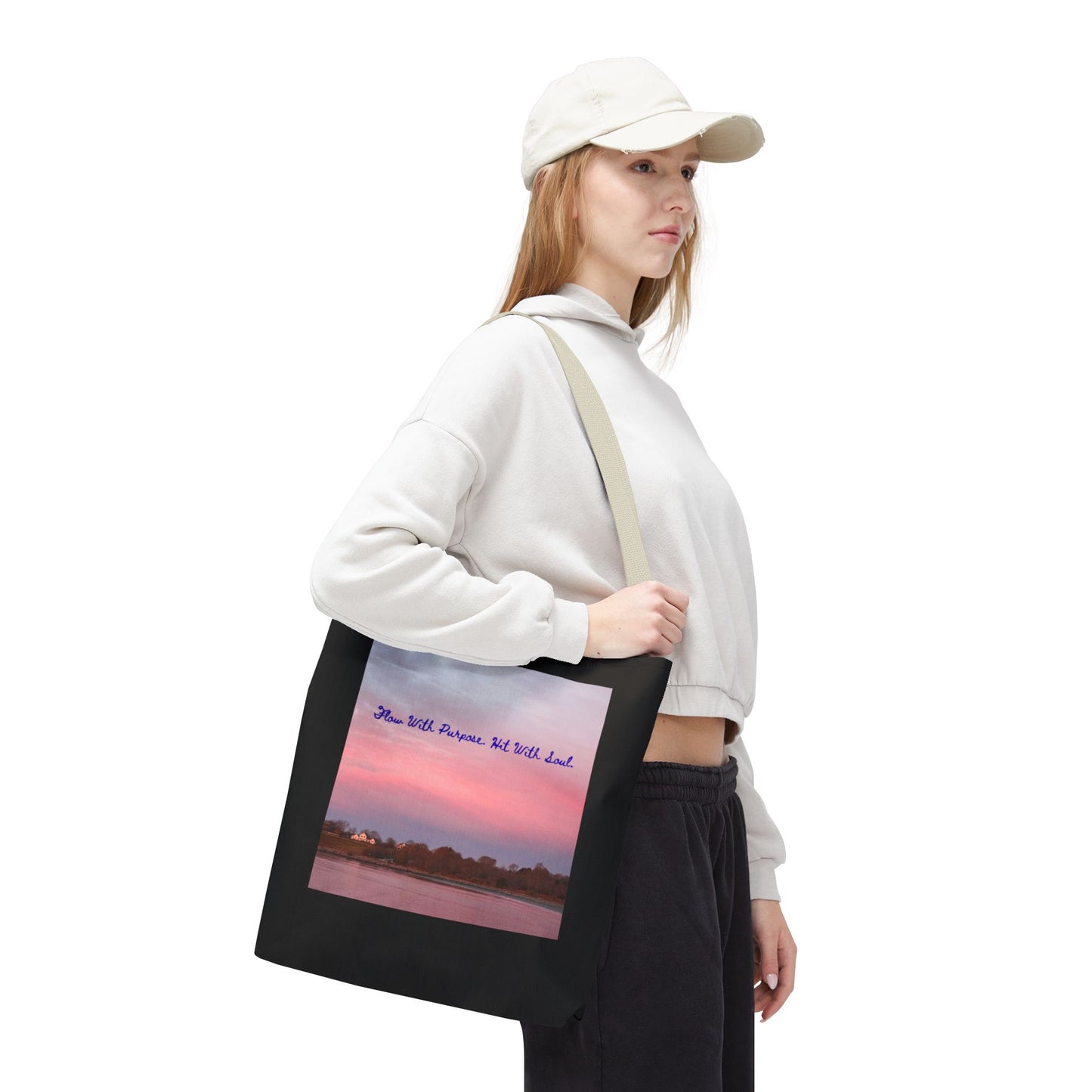 Move with Purpose - Tote Bag, Eco-Friendly, Stylish Networker