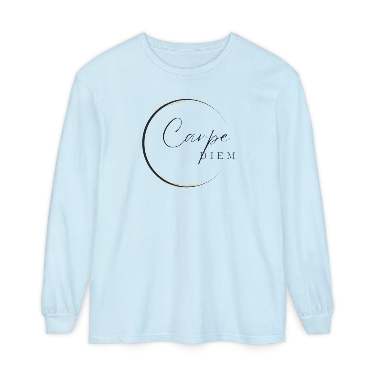 Carpe Diem Long Sleeve T-Shirt, Motivational Tee, Unisex Fashion, Everyday Wear, Gift for Friends, Relaxed Fit