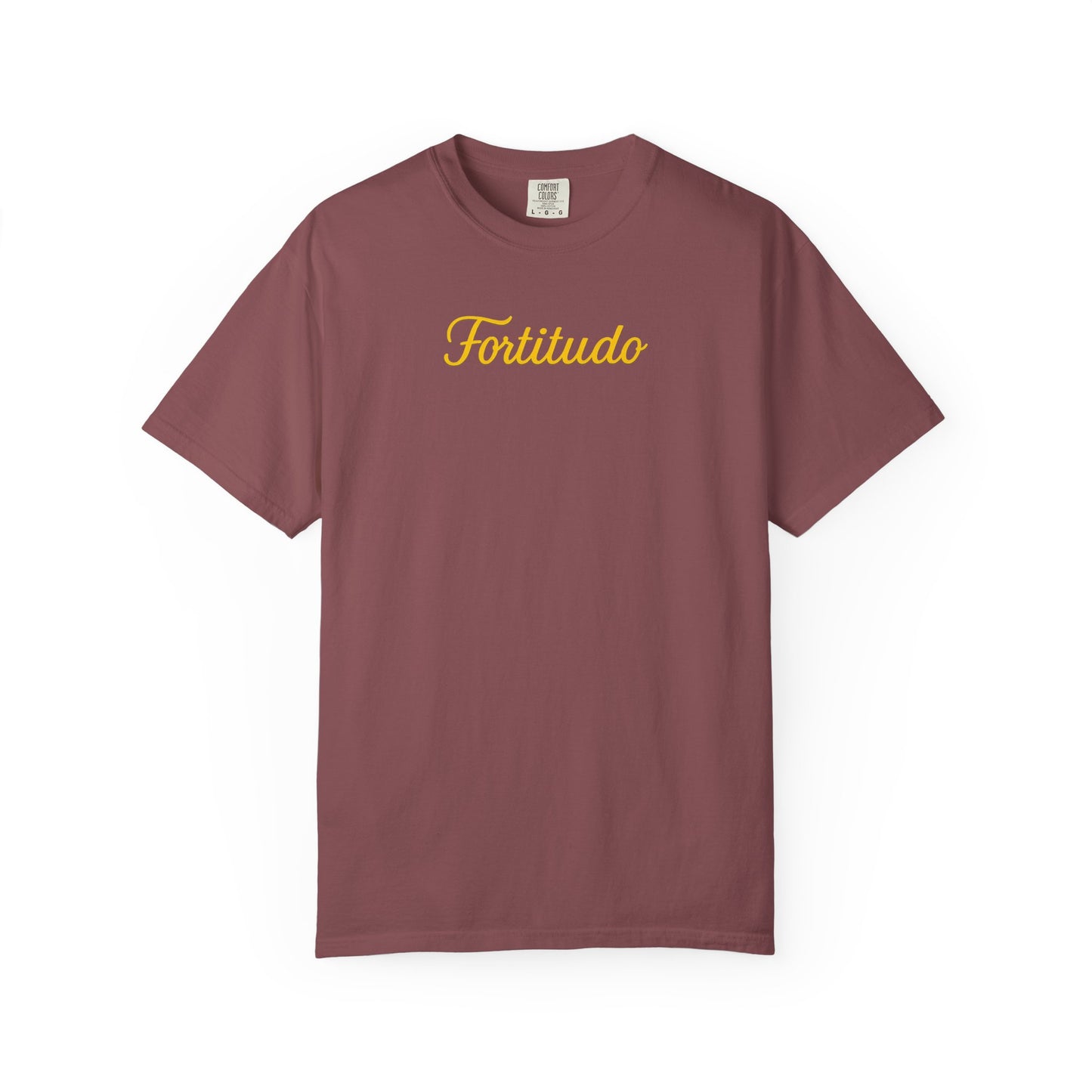 Fortitude - "Strength" Garment-Dyed T-shirt - Inspirational Tee for Everyday Comfort, Great for Gifting, Casual Wear