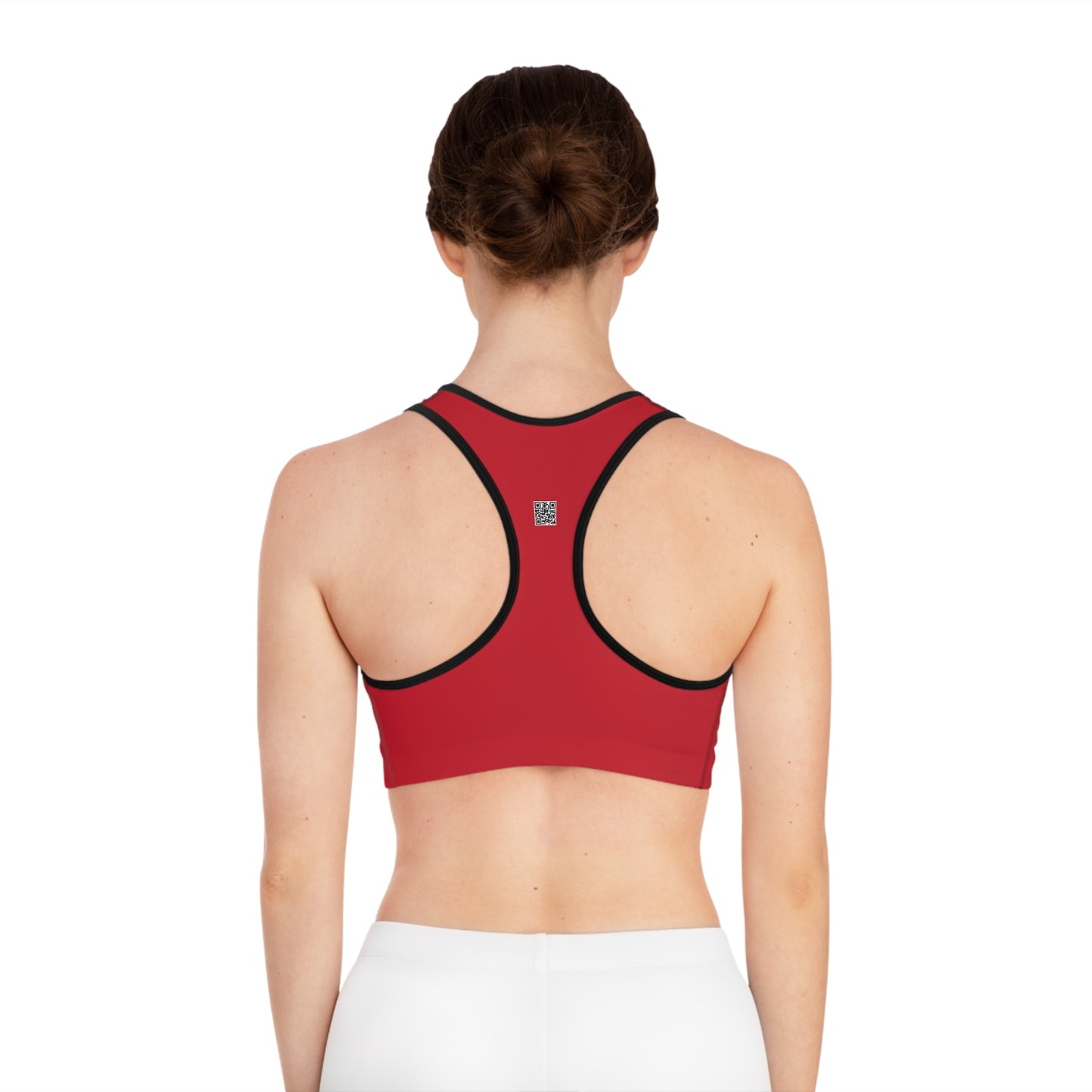 Yin Yang Sporty Sports Bra, Activewear for Yoga, Gym, & Fitness - Workout Gear, Gift for Athletes, Trendy AOP Design