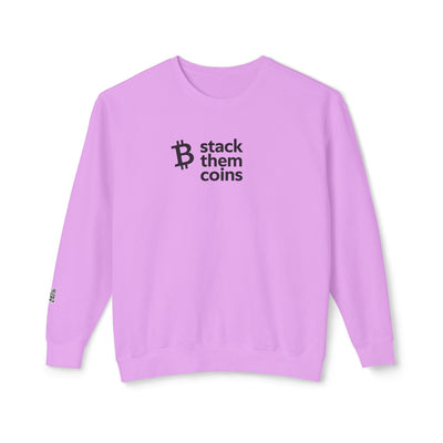 Sudadera de cuello redondo con Bitcoin/criptomonedas: apila monedas, cómoda para ahorrar, para entusiastas de las criptomonedas, para uso diario, para entusiastas de Bitcoin