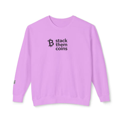 Sudadera de cuello redondo con Bitcoin/criptomonedas: apila monedas, cómoda para ahorrar, para entusiastas de las criptomonedas, para uso diario, para entusiastas de Bitcoin