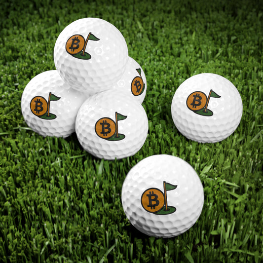 Bitcoin Golf Balls Set | Unique Gift for Golfers, Crypto Enthusiasts, Golf Accessories, Sports Gifts, Father's Day