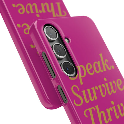 Snap Case for Samsung & iPhone — Find Your Voice Design