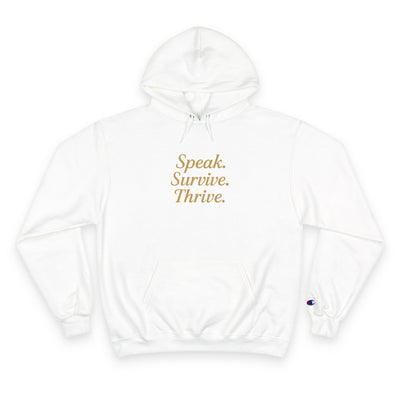 Sudadera con capucha de campeón de KATT Design, LLC - Superviviente de violencia doméstica