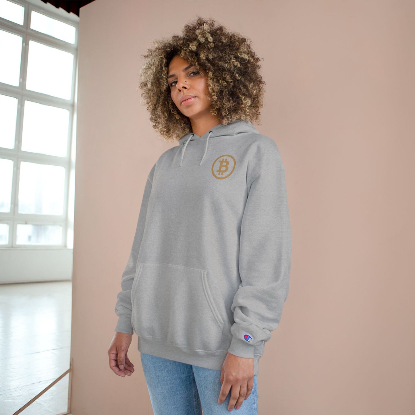 Bitcoin Hoodie  - KATT Design, LLC - Champion