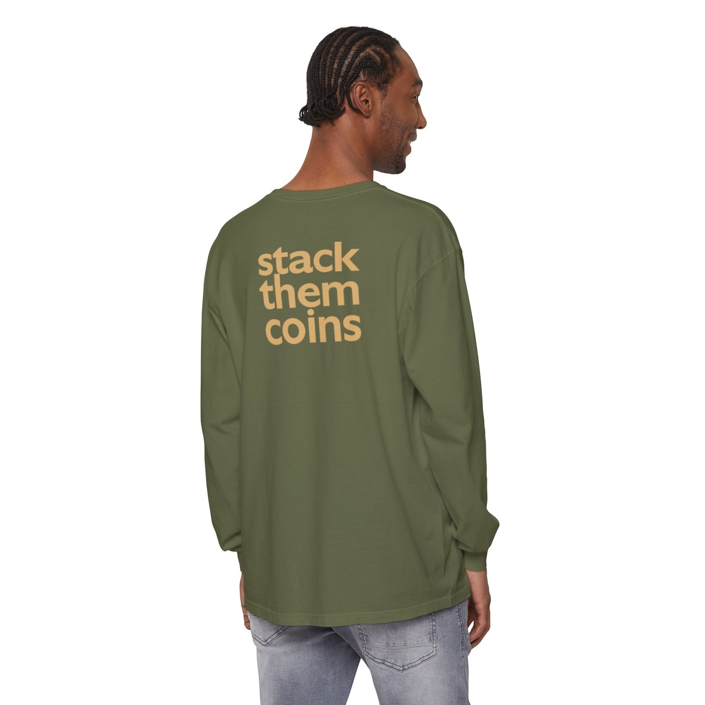 Cryptocurrency Long Sleeve T-Shirt - Casual Wear, Minimalist Style, Everyday Comfort, Streetwear Essentials