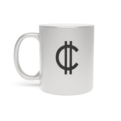 Metallic Bitcoin Mug - Ideal for Coffee Lovers, Unique Gift for Cryptocurrency Enthusiasts, Perfect for Home or Office Use, 11oz