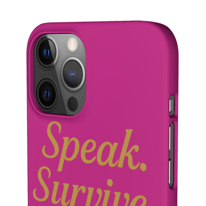 Snap Case for Samsung & iPhone — Find Your Voice Design