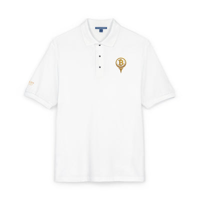 Polo bordado de Bitcoin, ropa informal, regalo para él/ella, atuendo diario, moda de verano, camisa de golf