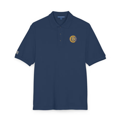 Polo bordado con criptomoneda y bitcoin, ropa informal, regalo para él, atuendo diario, moda de golf