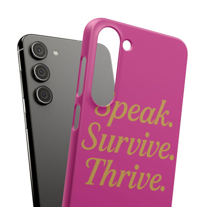 Snap Case for Samsung & iPhone — Find Your Voice Design