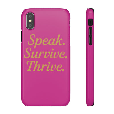 Snap Case for Samsung & iPhone — Find Your Voice Design