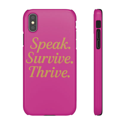 Snap Case for Samsung & iPhone — Find Your Voice Design