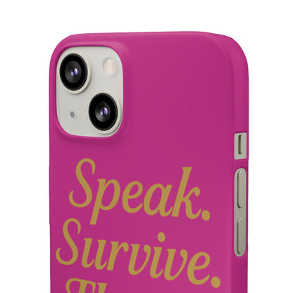 Snap Case for Samsung & iPhone — Find Your Voice Design