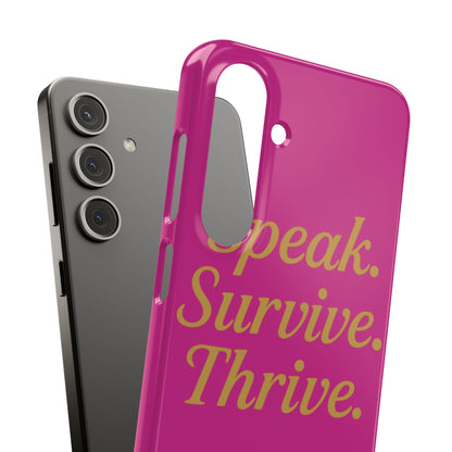 Snap Case for Samsung & iPhone — Find Your Voice Design