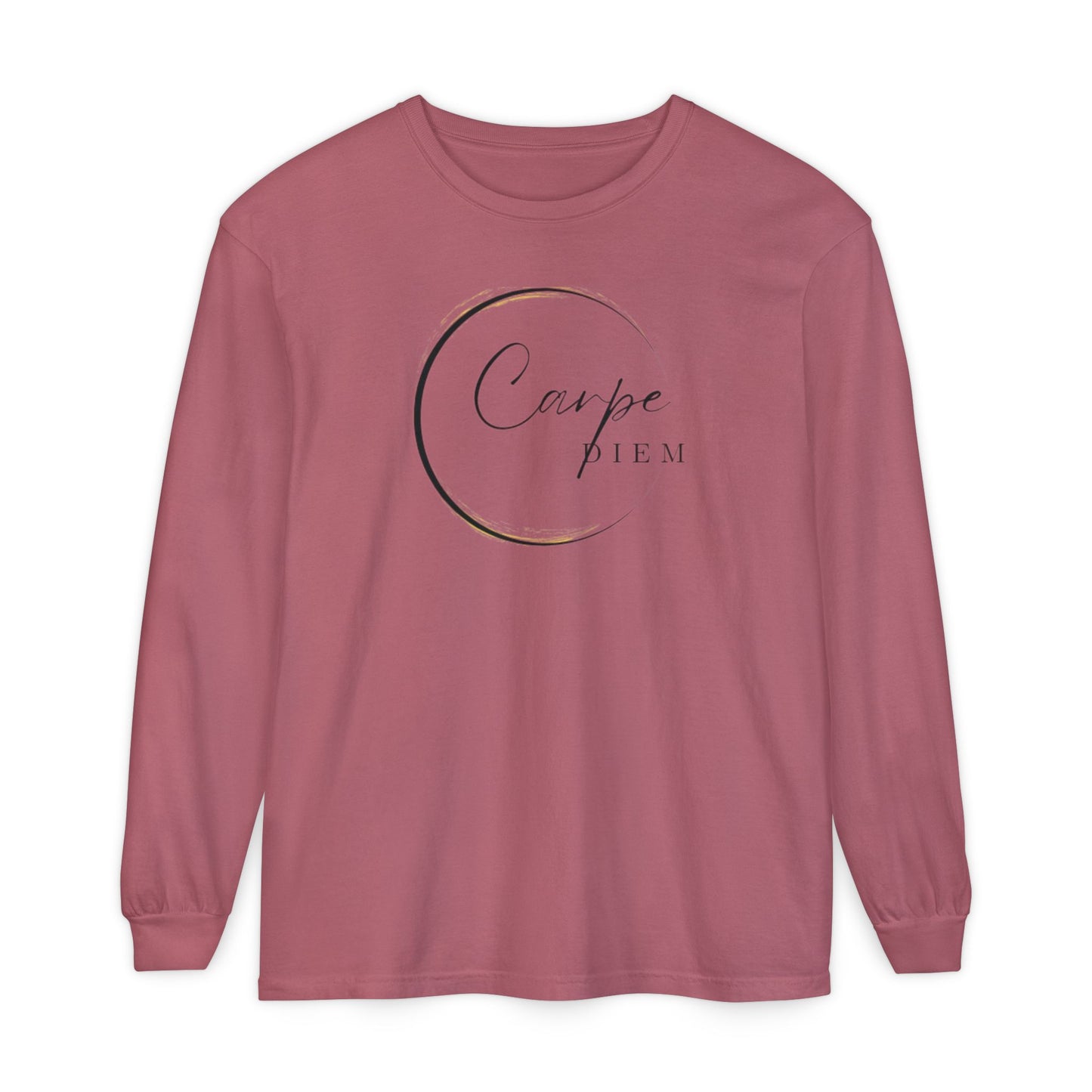 Carpe Diem Long Sleeve T-Shirt, Motivational Tee, Unisex Fashion, Everyday Wear, Gift for Friends, Relaxed Fit