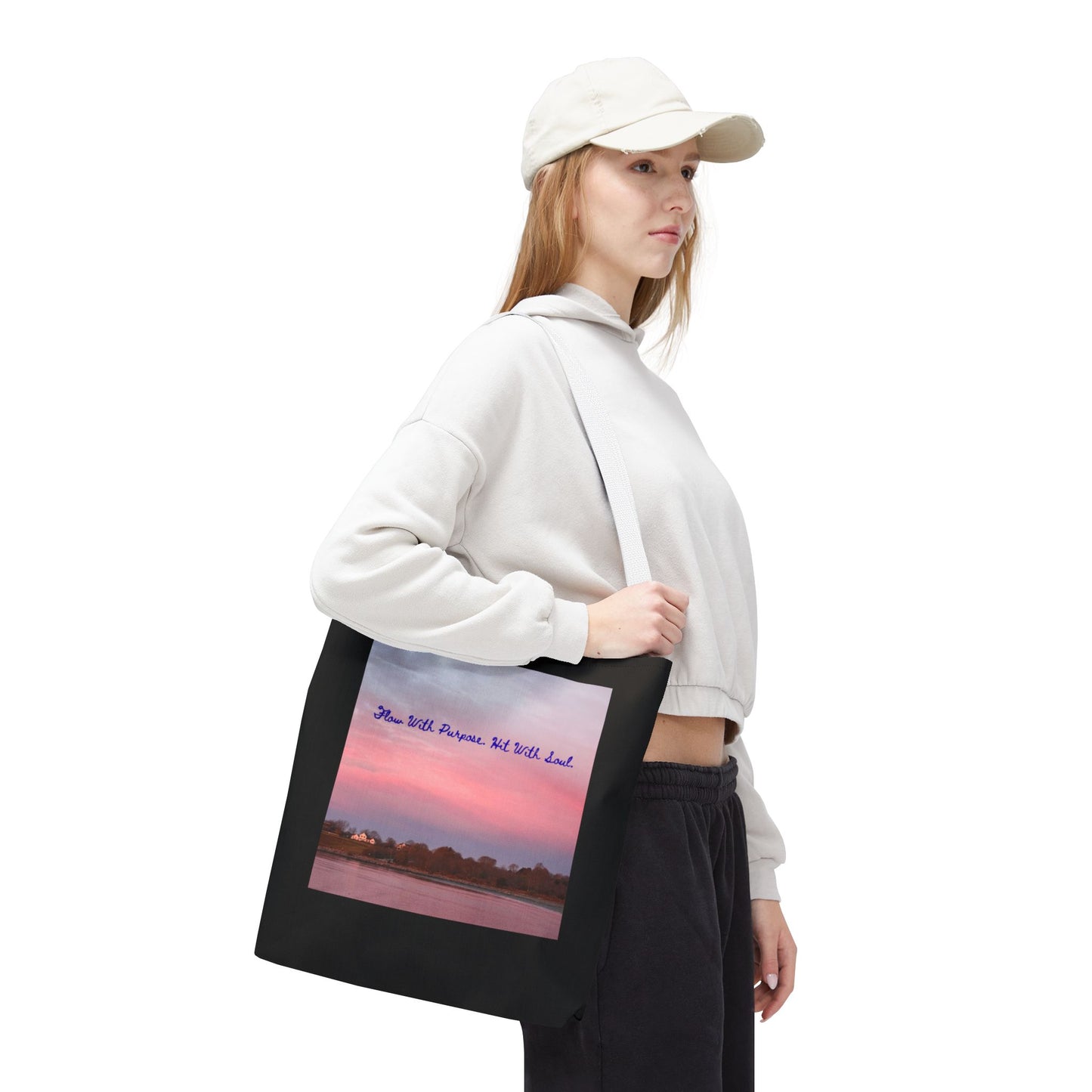 Move with Purpose - Tote Bag, Eco-Friendly, Stylish Networker