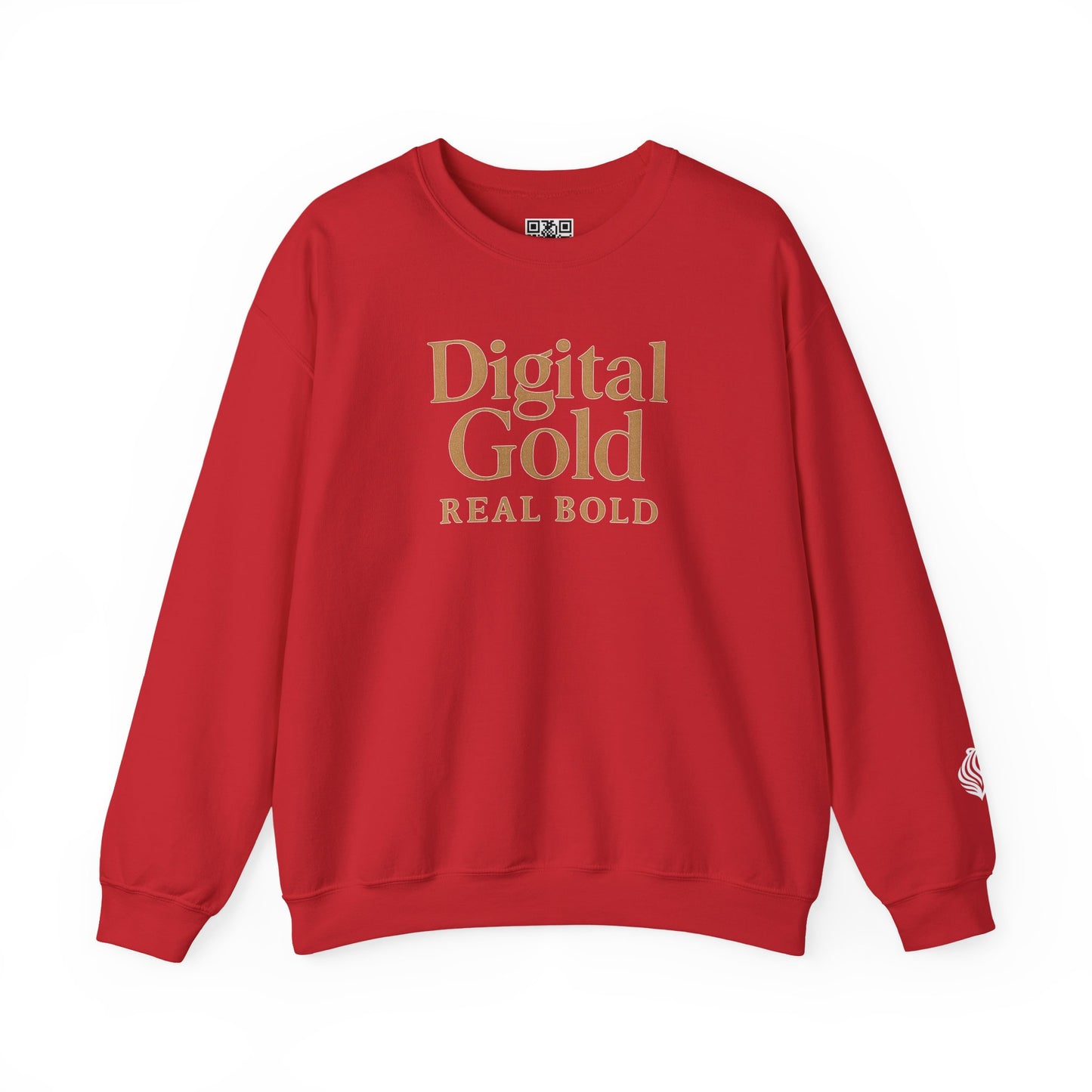 Digital Gold Crewneck Sweatshirt - Cozy Fashion, Gift for Tech Lovers, Birthday & Casual Wear, Stylish Everyday Comfort
